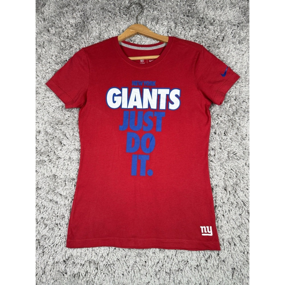 Nike NFL New‎ York Giants Women's Short Sleeve T-Shirt Size Medium Red Football